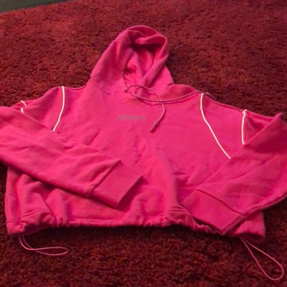 Adidas Pink Crop adjustable hoodie - Picture 9 of 9